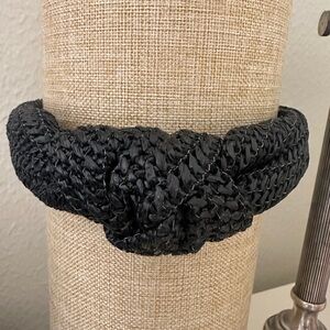 Elegant Black Woven Headband